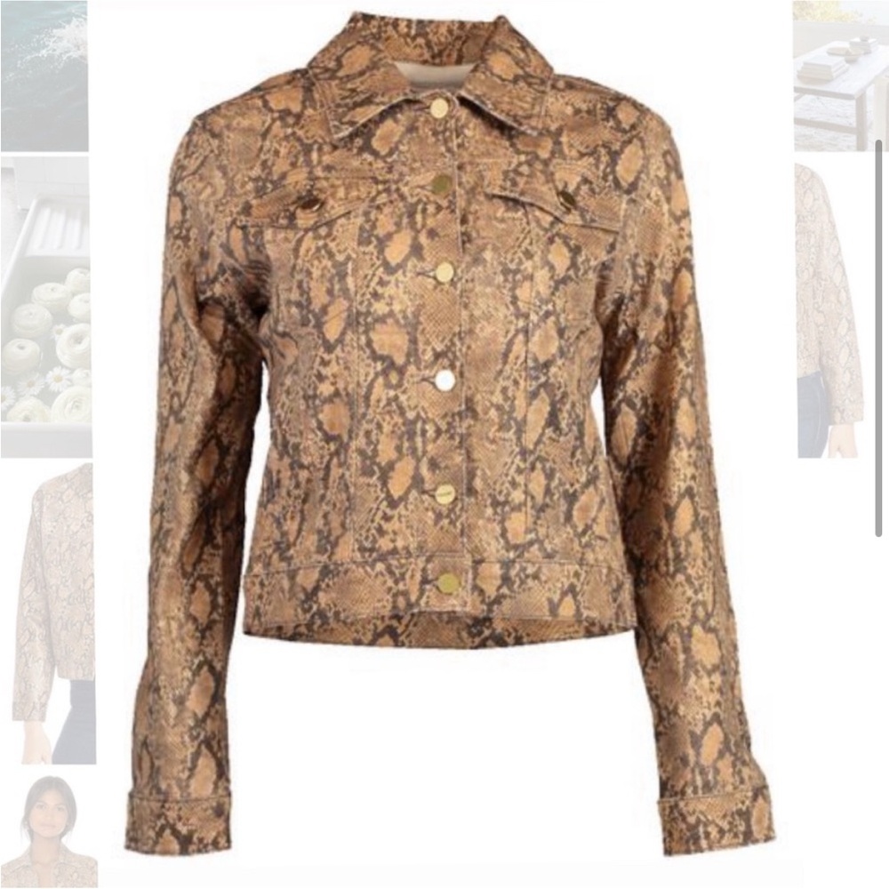 Frame python print Jean jacket